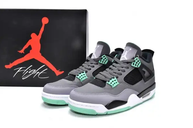 One Kick Jordan Glow 308497-033 Green Air Retro 4 0706
